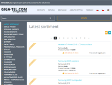 Tablet Screenshot of giga-tel.com